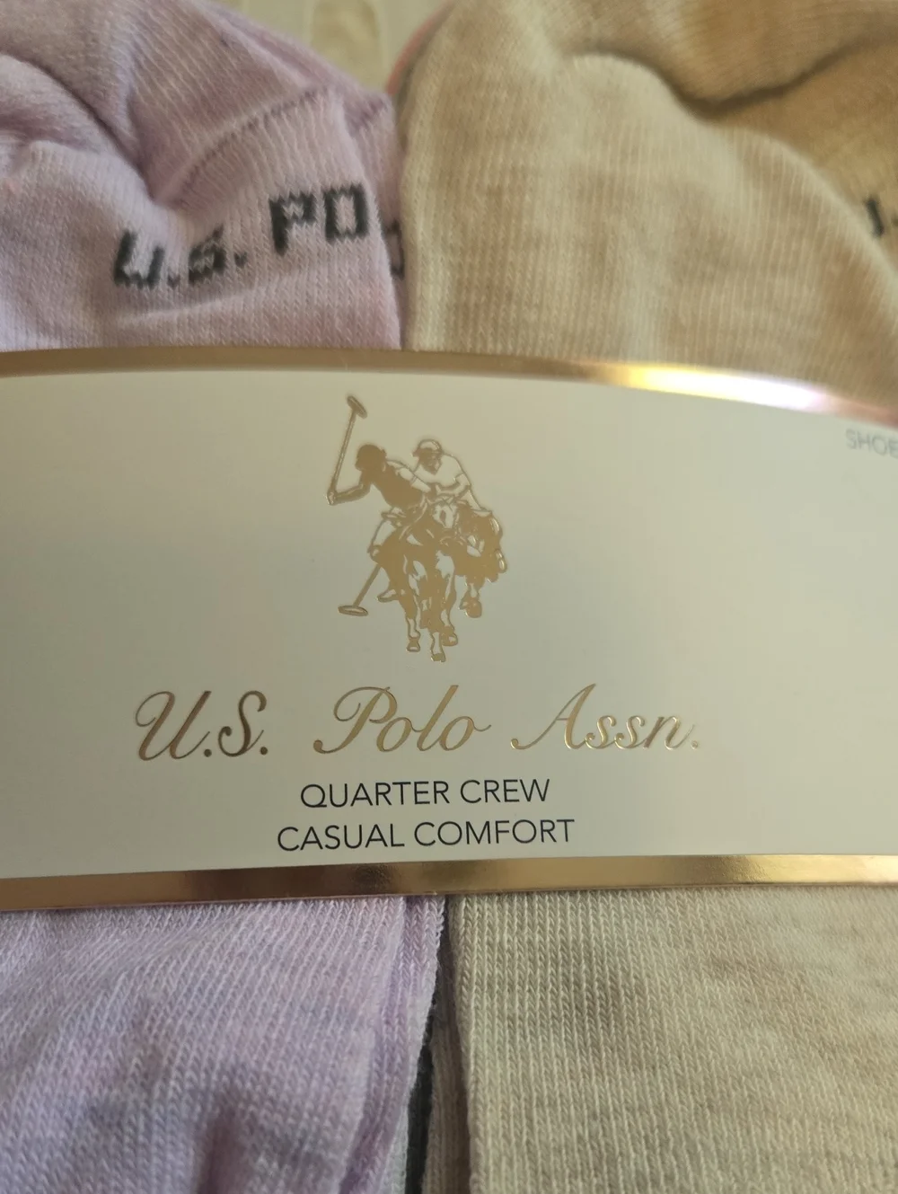 U.S. Polo Assn. Women's Pastel Crew Socks - Pack of 20